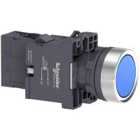 Кнопка LED 1НO 220В с подсвет. син. SchE XA2EW36M1