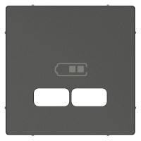 Накладка центральная Merten для механизма USB 2.1А SM антрацит SchE MTN4367-0414