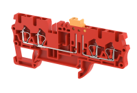 2102150002 Клемма с размыкателем на 4 подключения красная SQK2.5-2×2-RED