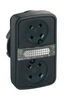 Головка для кнопки двойн. без вставок + Led SchE ZB5AW7A9