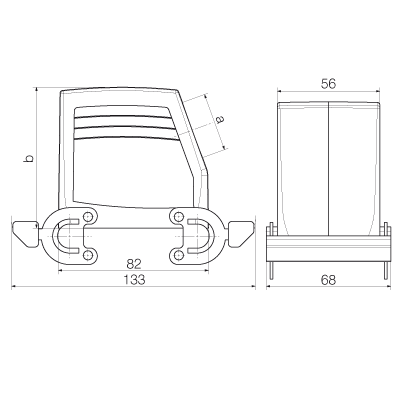 Корпус HDC 32A TSBO 1PG29G 1666270000