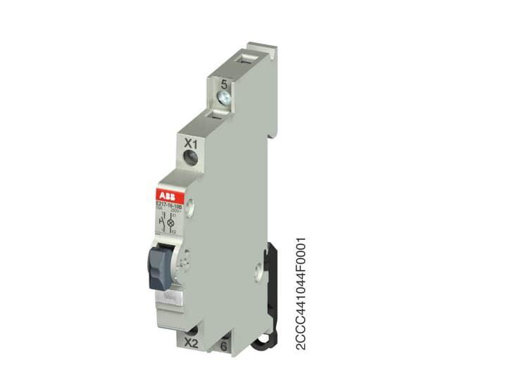 Выключатель кнопочный подсвет. E217-16-01B48 бел. ABB 2CCA703260R0001
