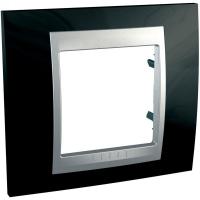Рамка 1-м Unica Top родий/алюм. SchE MGU66.002.093