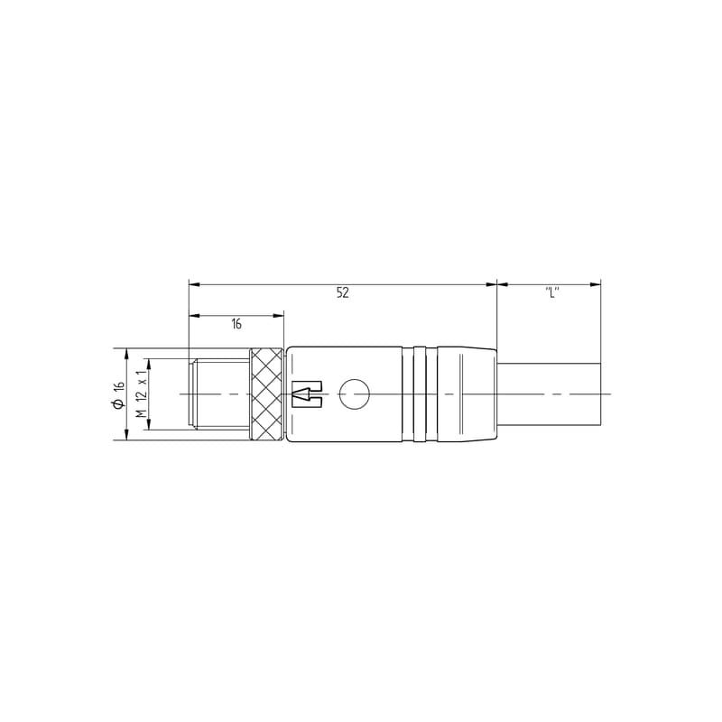 Круглые соед. разъемы|Прово SAIL-M12G-K-5.0P 2455210500