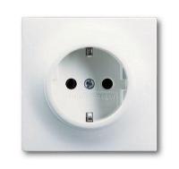 Розетка Schuko Impuls 16А 250В защ. шторки бел. бархат ABB 2CKA002013A5335