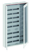 Шкаф 192М навесной с медиапанелями IP30 1250х800х160 с расстоянием между DIN-рейками 125мм и самозажимными клеммами N/PE и Wi-Fi дверью с вент. отверстиями CA38VMW ABB 2CPX052228R9999