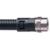 Фитинг AL прямой поворот. пласт.+метал d42 M40 черн. (уп.2шт) ABB 7TCA296000R1103