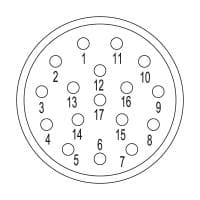 Круглые соед. разъемы|Прово SAI-M23-BE-17 1170110000