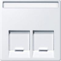 Плата Merten центральная для розетки SCHNEIDER ELECTRIC 2-поста активно бел. SchE MTN469925