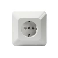 Розетка Schuko Jussi 16А 250В в сборе с заземл. зажимные клеммы бел. ABB 2TKA000692G1