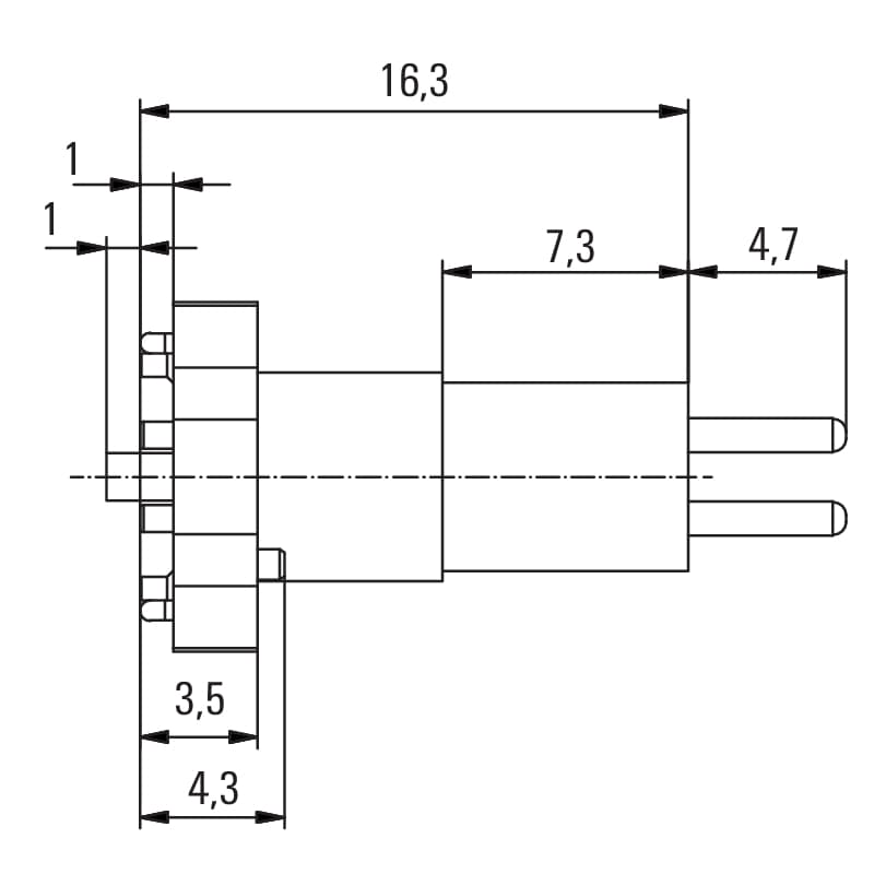 Гнездо произвольной сборки| SAID-M8S-3-SMT 2421750000