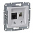 Механизм розетки комп. + телеф. 1-м СП Sedna RJ11 + RJ45 бел. SchE SDN5100121