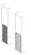 Перегородка боковая H=1000мм D=200мм ABB 1STQ009073A0000