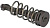 Крепеж крышки для корпусов CI DV150-250-CI длиный EATON 001924