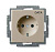 Розетка Schuko Basic 55 16А 250В с маркировкой "DATA" шампань ABB 2CKA002011A6141