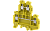 1103390004 Клемма проходная двухуровневая желтая KUDD4N-YELLOW