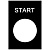 Пластина маркир. "START" SchE ZB2BY2303