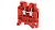 1103010002 Клемма проходная красная KUT4N-RED