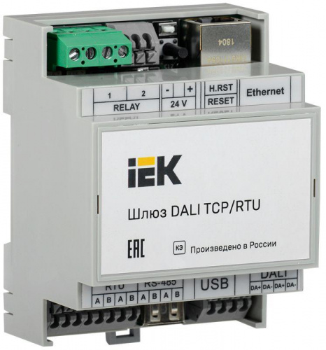 Шлюз DALI TCP/RTU на 64 устройства ИЭК LAD00-02-0-064-K03