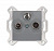 Розетка TV-R-SAT Levit единственная сталь ABB 2CHH083303A6069