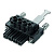 Штекерный соединитель печат BVZ 7.62HP/03/180RSH180 SN BK BX PRT TB 1158850000