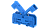 4314450001 Клемма проходная болтовая синяя SPT185XL-BLUE
