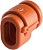 Разъем высокотемпер. CIH08-BC2 нейлон 6 d8мм оранж. (уп.500шт) ABB 7TCA298010R1196