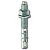 Анкер клиновой М10х80 усил. нерж. (уп.30шт) DKC CM481080INOX