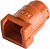 Разъем высокотемпер. CIH08-DT3 нейлон 6 d8мм оранж. (уп.500шт) ABB 7TCA298010R1061