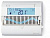 Термостат комнатный цифровой "Touch slide" с суточным таймером сенсорный экран 3В DC 1СО 5А монтаж на стену бел. FINDER 1C6190030101