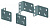 Кронштейн 1U/3U (уп.4шт) SchE NSYRC1U
