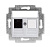 Розетка информационная Levit RJ45 кат. 5e и заглушка серебр. ABB 2CHH295117A6070
