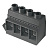 Клемма печатной платы LXXX 15.00/02/90FL 4.5SN BK BX 1047450000