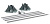 Комплект усиления для шкафов CQE 2000х600х400 DKC R5SK2064