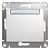 Механизм кнопки нажимного 1-кл. СП Glossa 10А IP20 (сх. 1) с табличкой бел. SchE GSL000119