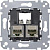 Механизм розетки комп. СП Merten 2 поста 5FTR RJ45 SchE MTN4575-0012