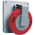 Розетка 332RAU7W 32А 3P+E 7ч панельная угловая IP67 ABB 2CMA166966R1000