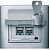 Рамка 1-м Merten IP44 алюм. SchE MTN400160
