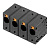 Клемма печатной платы LUFS 15.00/06/90V 5.0SN BK BX 2500660000