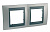 Рамка 2-м Unica Top никель/графит SchE MGU66.004.239