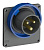 Вилка с прямым фланцем Easy&Safe 216EBU6W 16А 2P+E IP67 6ч ABB 2CMA101259R1000