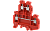1103390002 Клемма проходная двухуровневая красная KUDD4N-RED