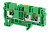 3104050003 Клемма проходная на 3 подключения зеленая PQ6-1×2-GREEN