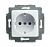 Розетка Schuko 16А 250В альп. бел. ABB 2CKA002011A2829