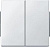 Клавиша 2-кл. Merten IP44 полярно-бел. SchE MTN343519