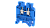 1103010001 Клемма проходная синяя KUT4N-BLUE