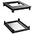 Комплект (крыша с фланцем и основание) для шкафов CQE 600х1200 RAL9005 DKC R5KTB612FITB