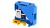 1109440001 Клемма проходная с винтом под шестигранник синяя KUT50A-BLUE