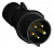 Вилка кабельная Easy&Safe 432EP9B 32А 3P+N+E IP44 9ч черн. ABB 2CMA103601R1000