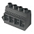 Клемма печатной платы LXXX 15.00/03/90FL 4.5SN BK BX 1047460000